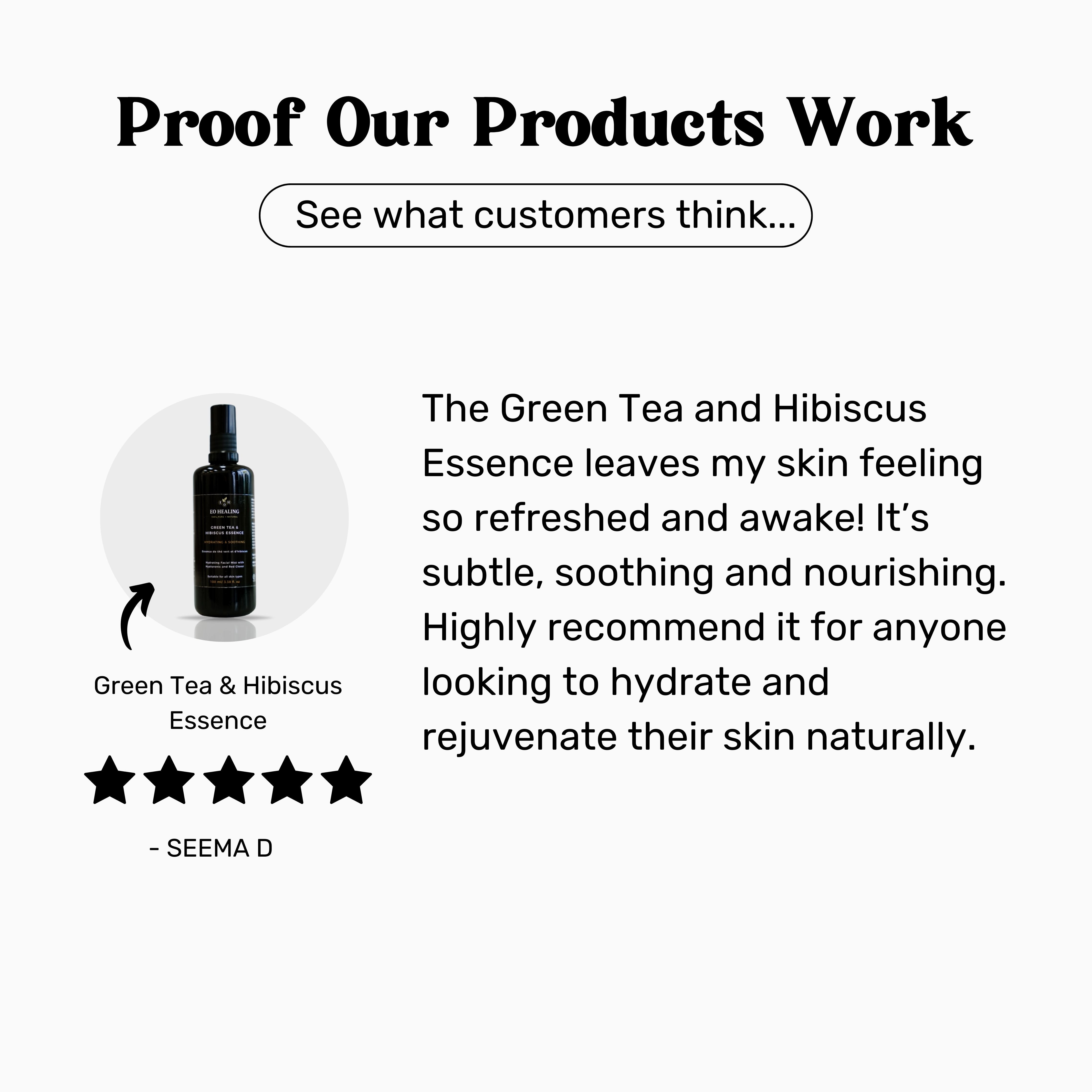 Green tea and Hibisicus Essence