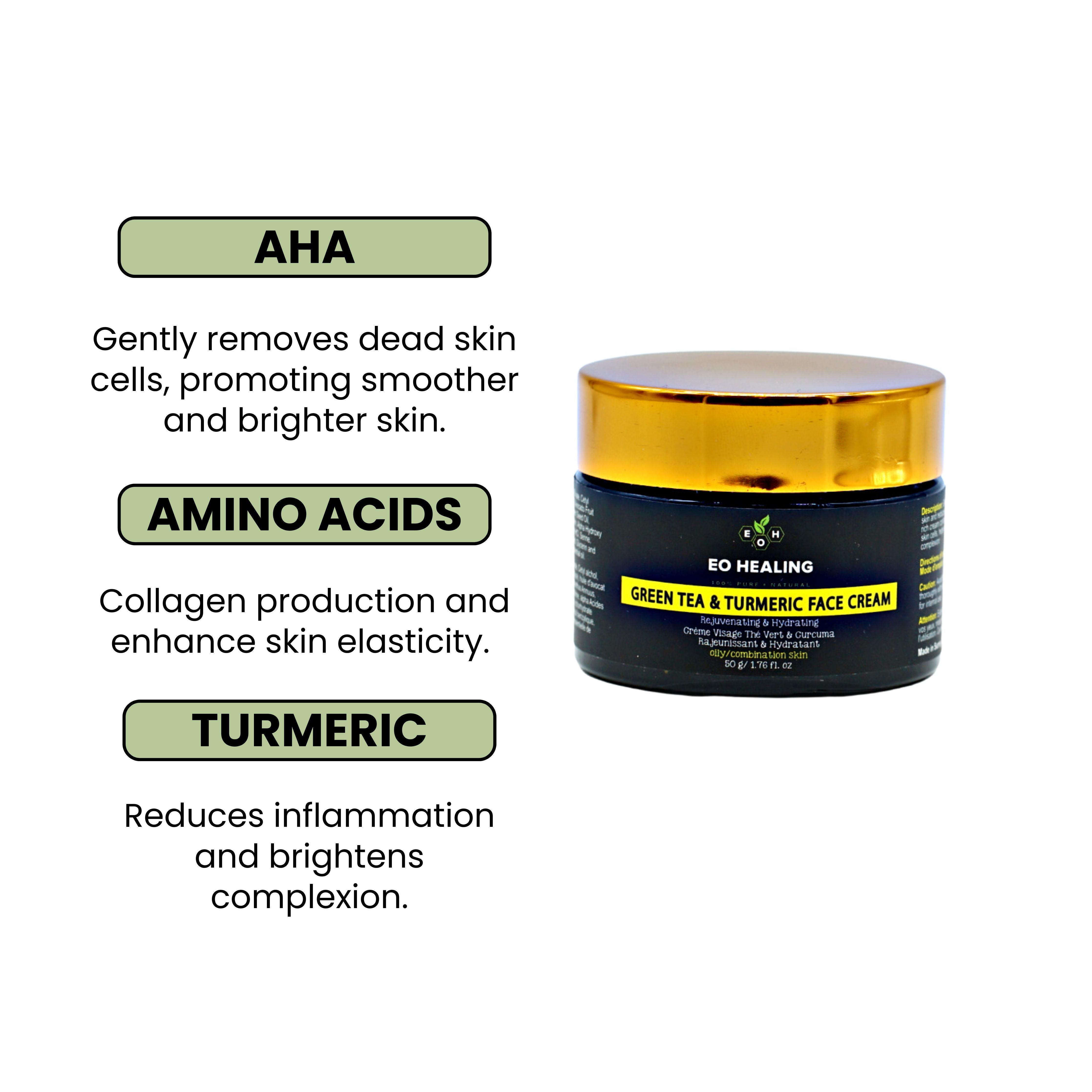 Green tea and Turmeric Cream