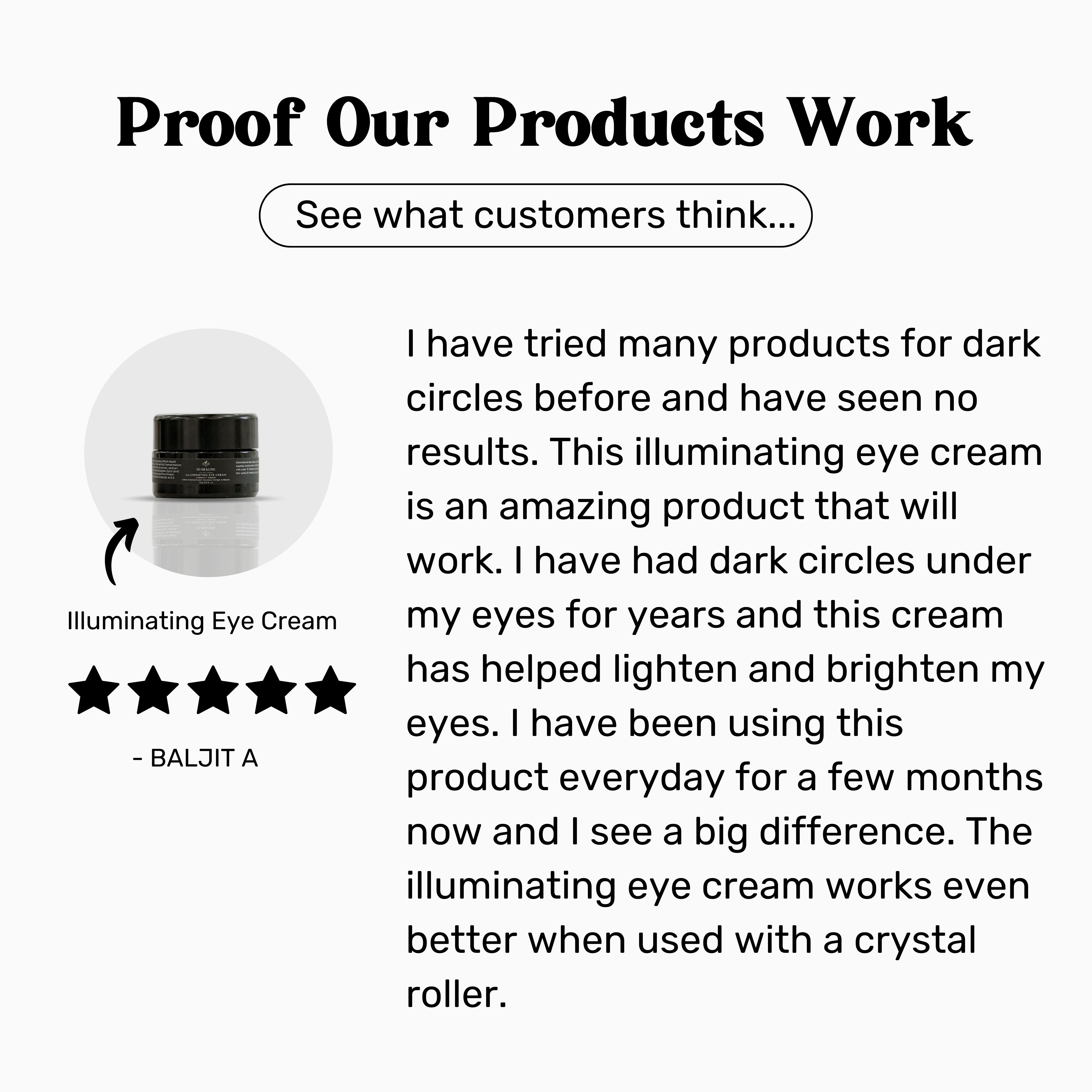 Illuminating eye cream