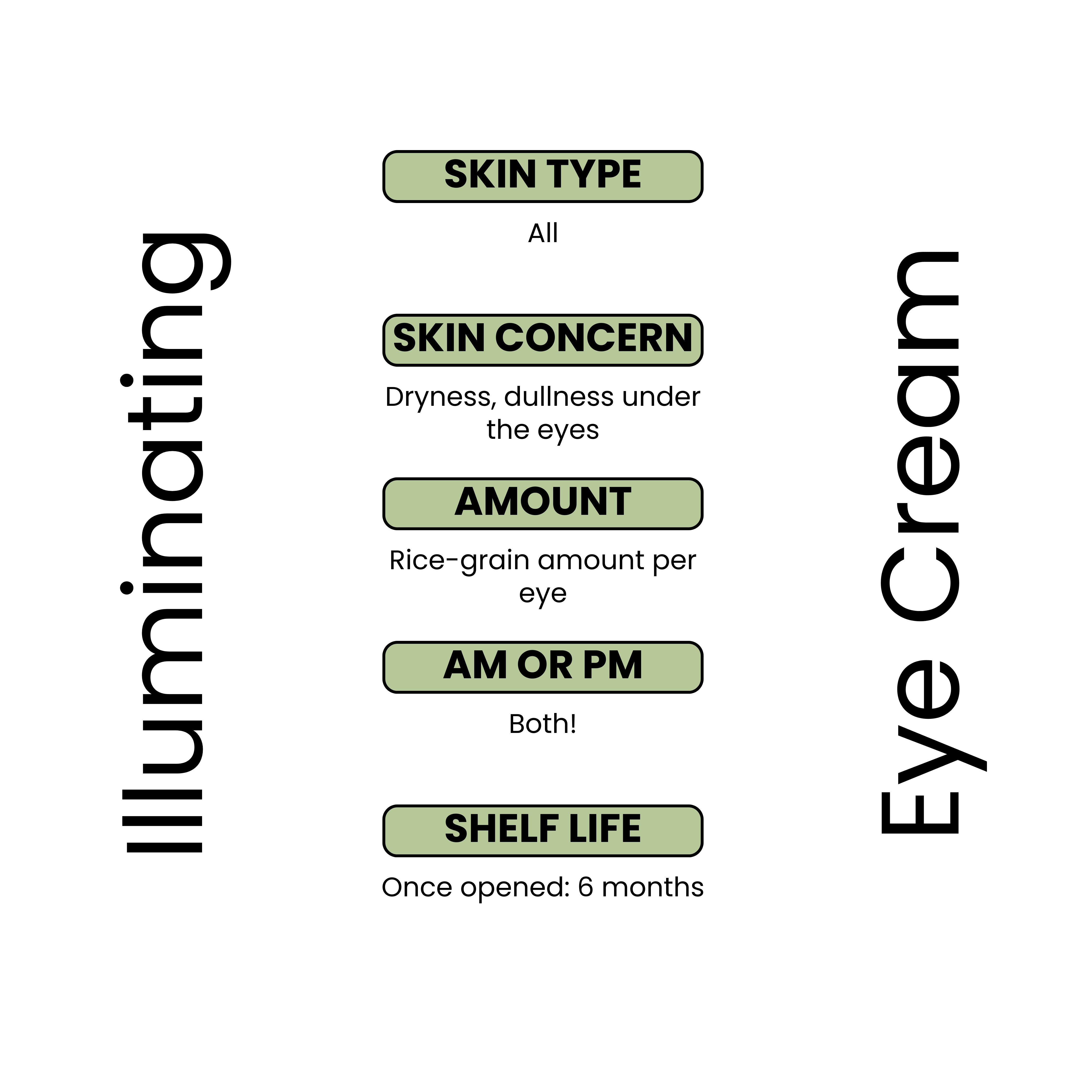 Illuminating eye cream