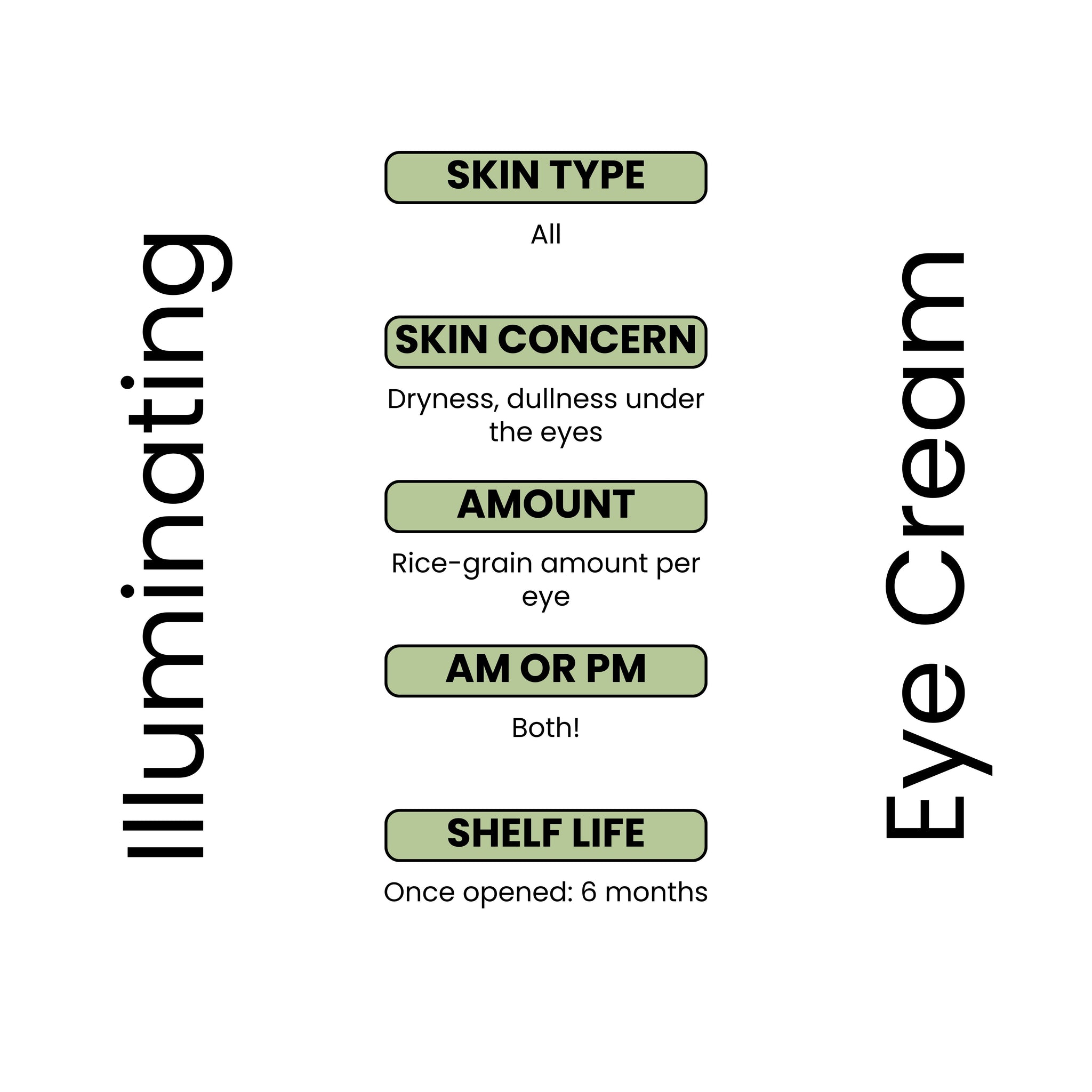 Illuminating eye cream