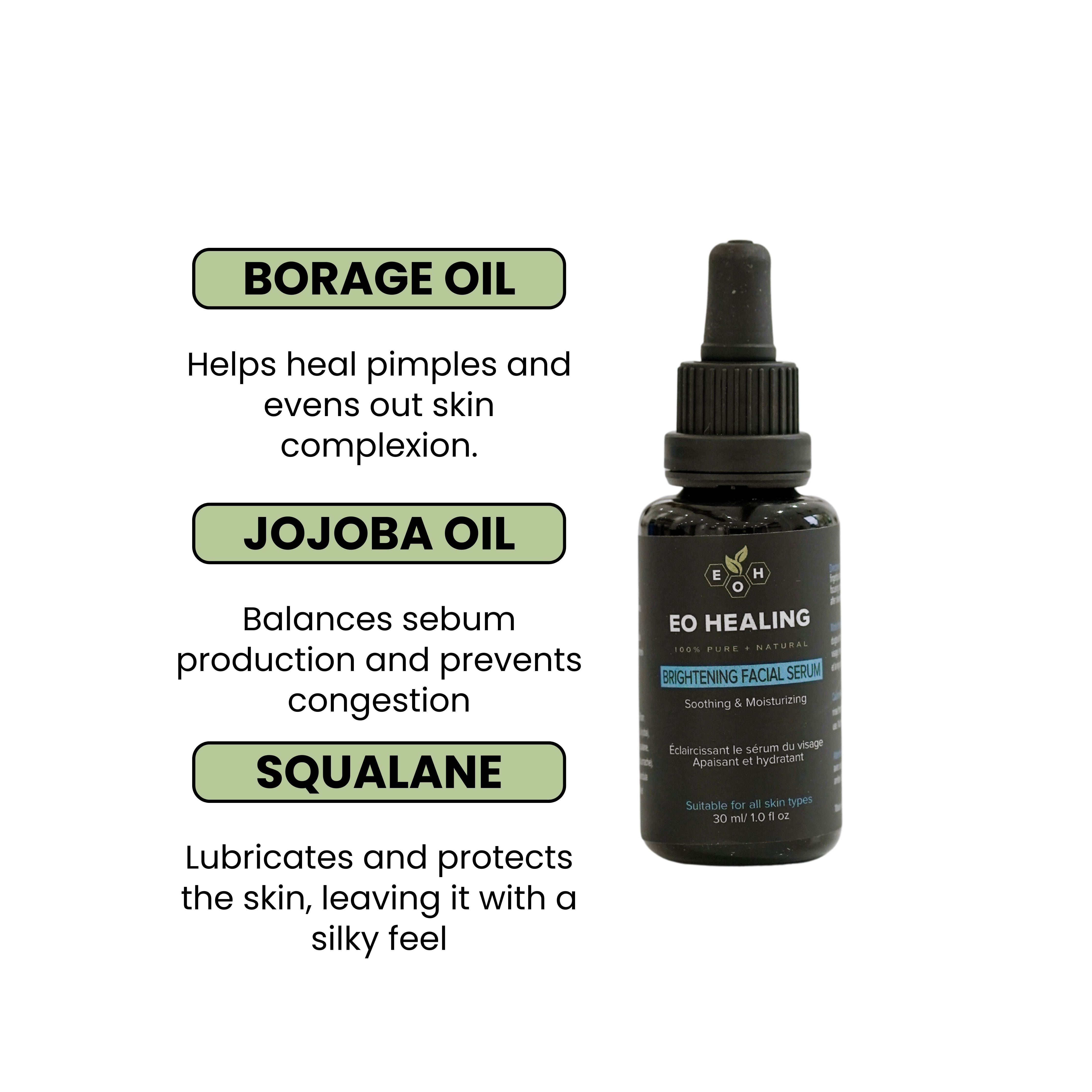 Brightening facial oil
