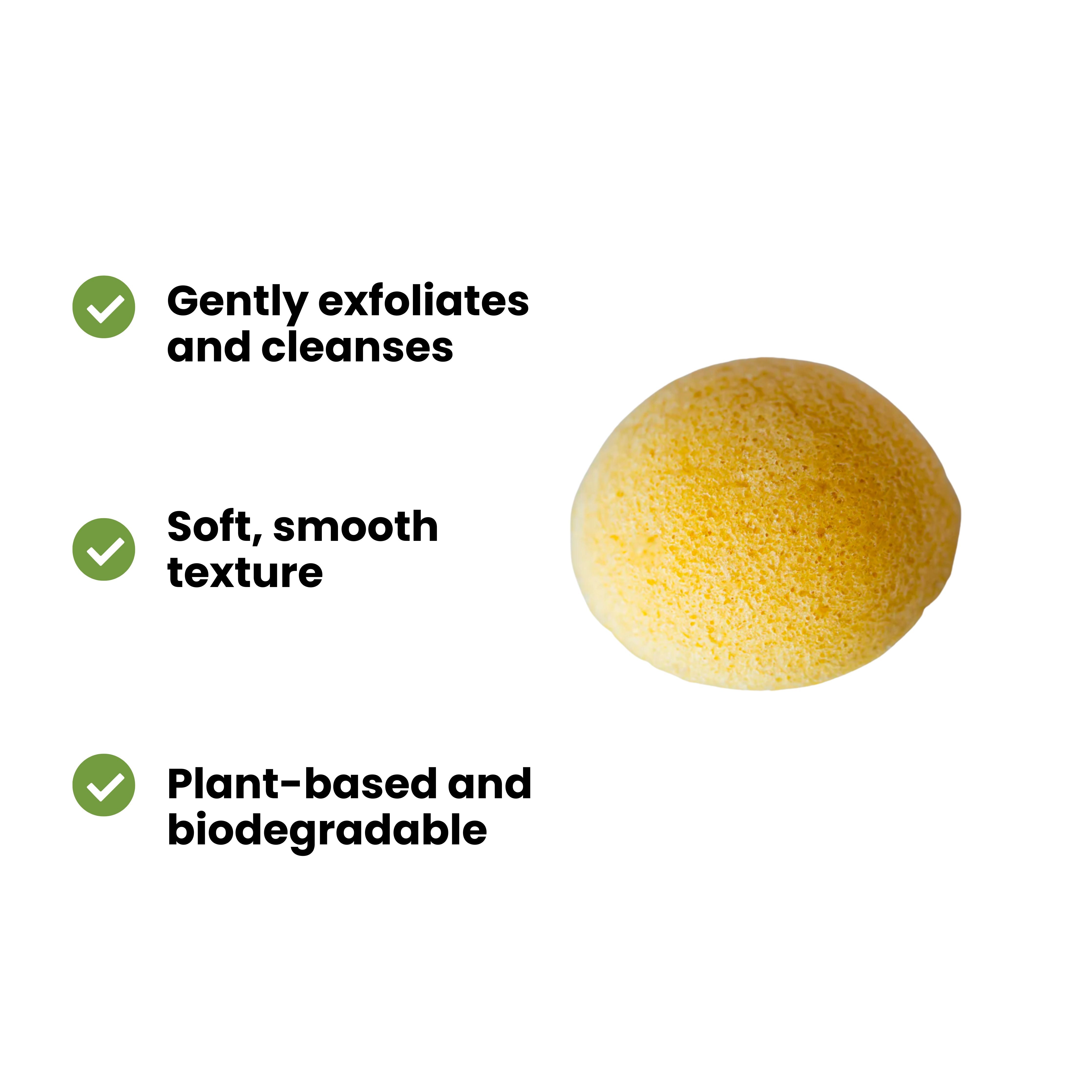 Turmeric konjac sponge