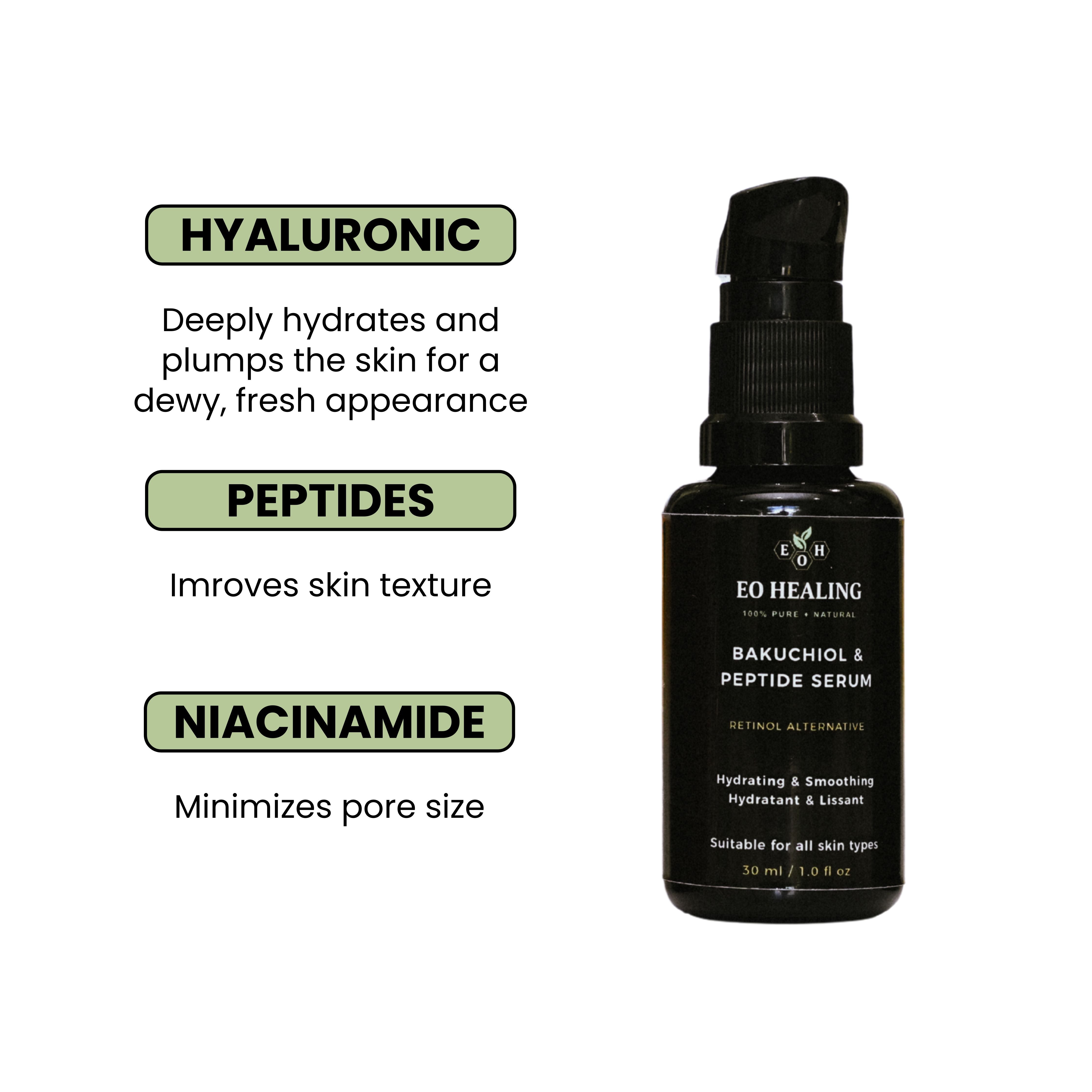 Bakuchiol and Peptide Serum