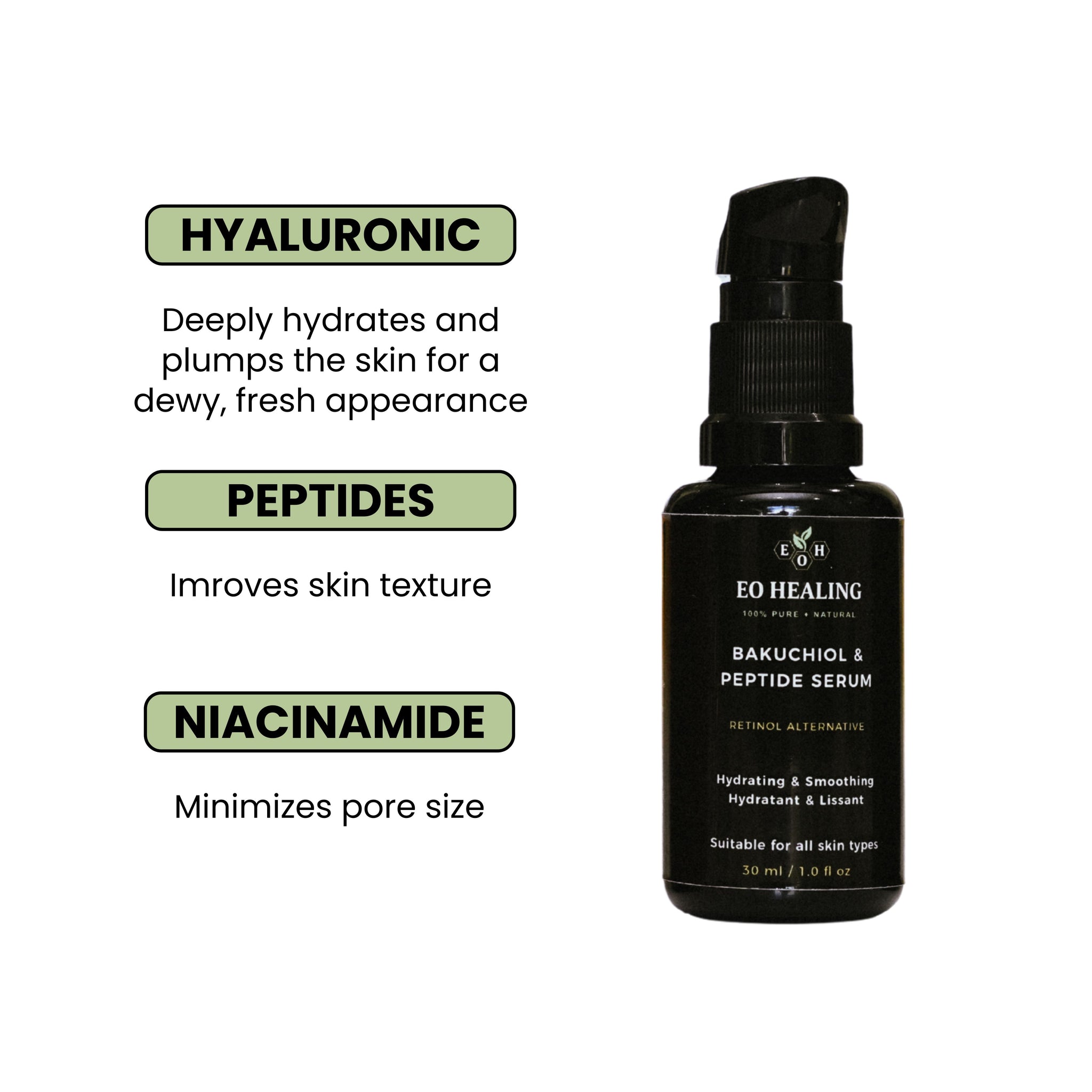 Bakuchiol and Peptide Serum