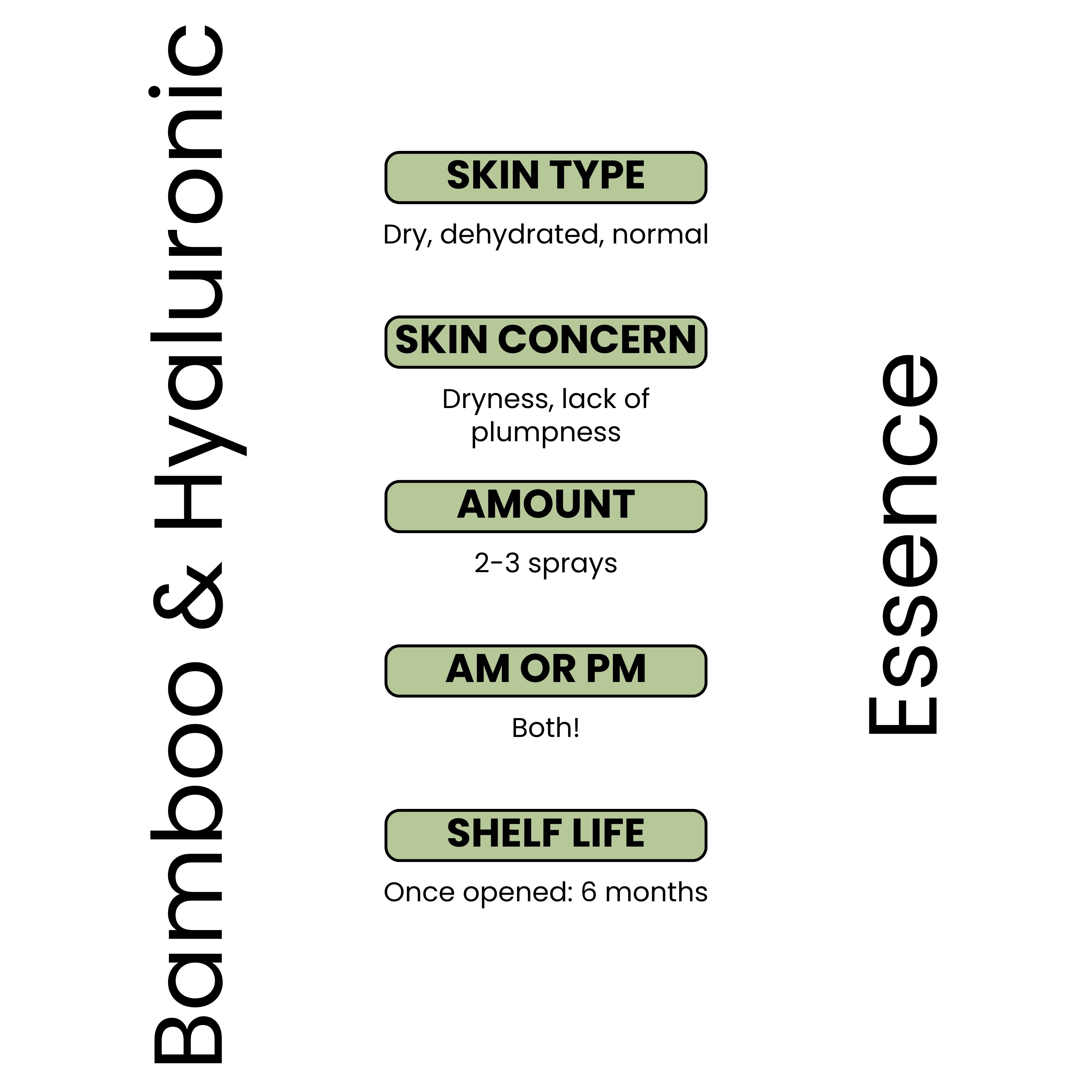 Bamboo and Hyalyronic Essence