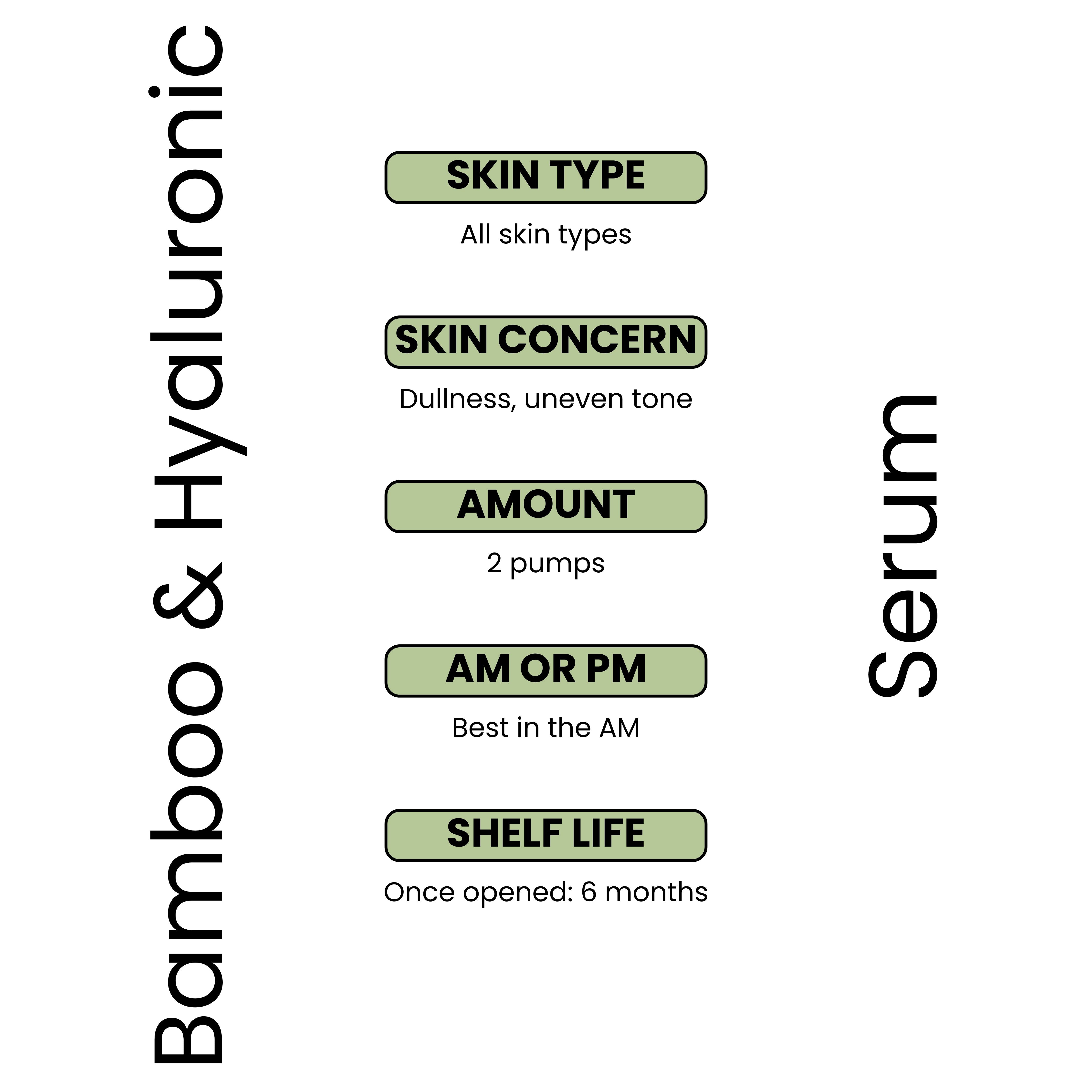 Bamboo and Hyaluronic Serum